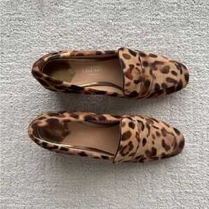 Cole Haan Women's Brown Leopard Loafers